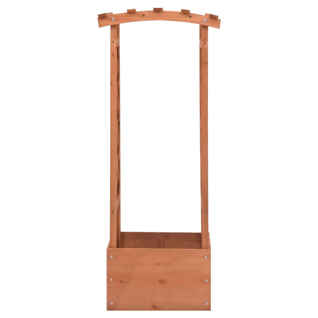 Vidaxl lattenwerkplantenbak met boog 49x39x117 cm vurenhout