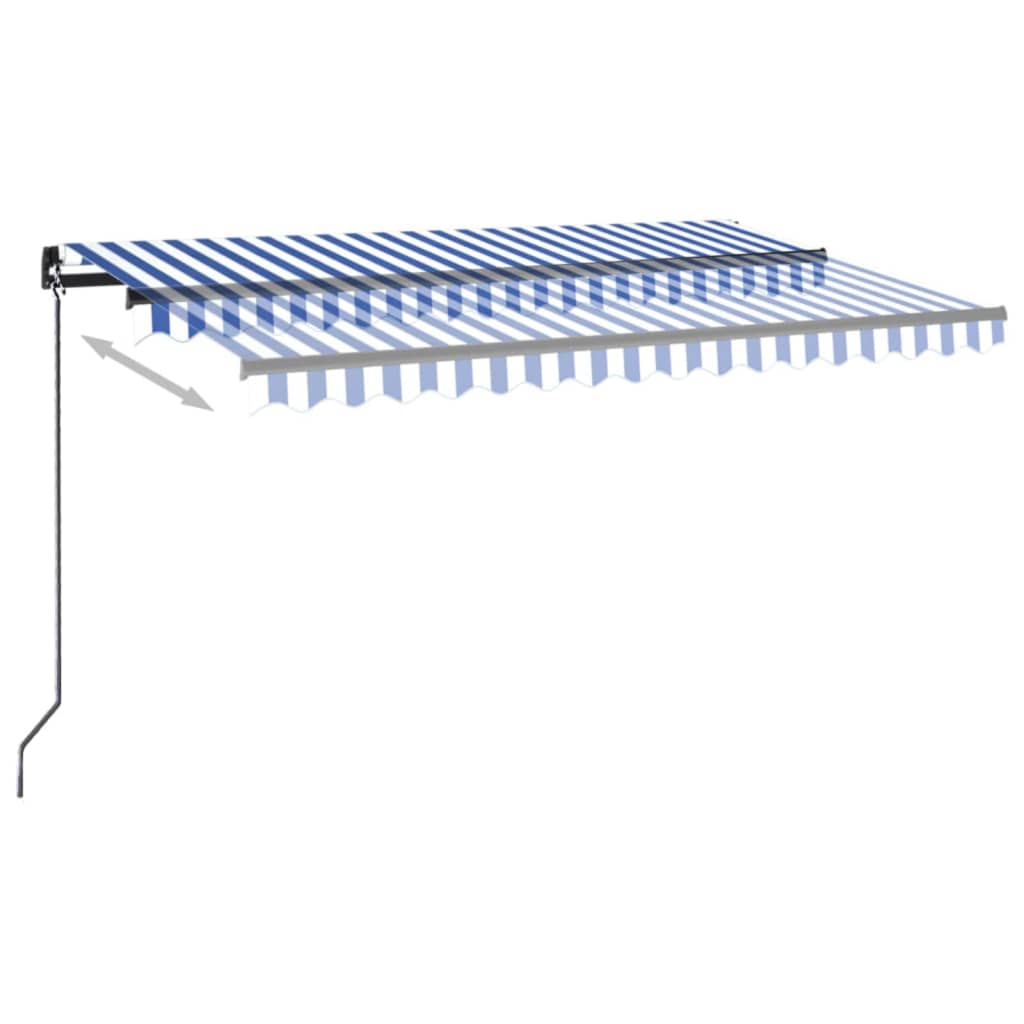 VidaXL Luifel handmatig uittrekbaar met LED 400x300 cm