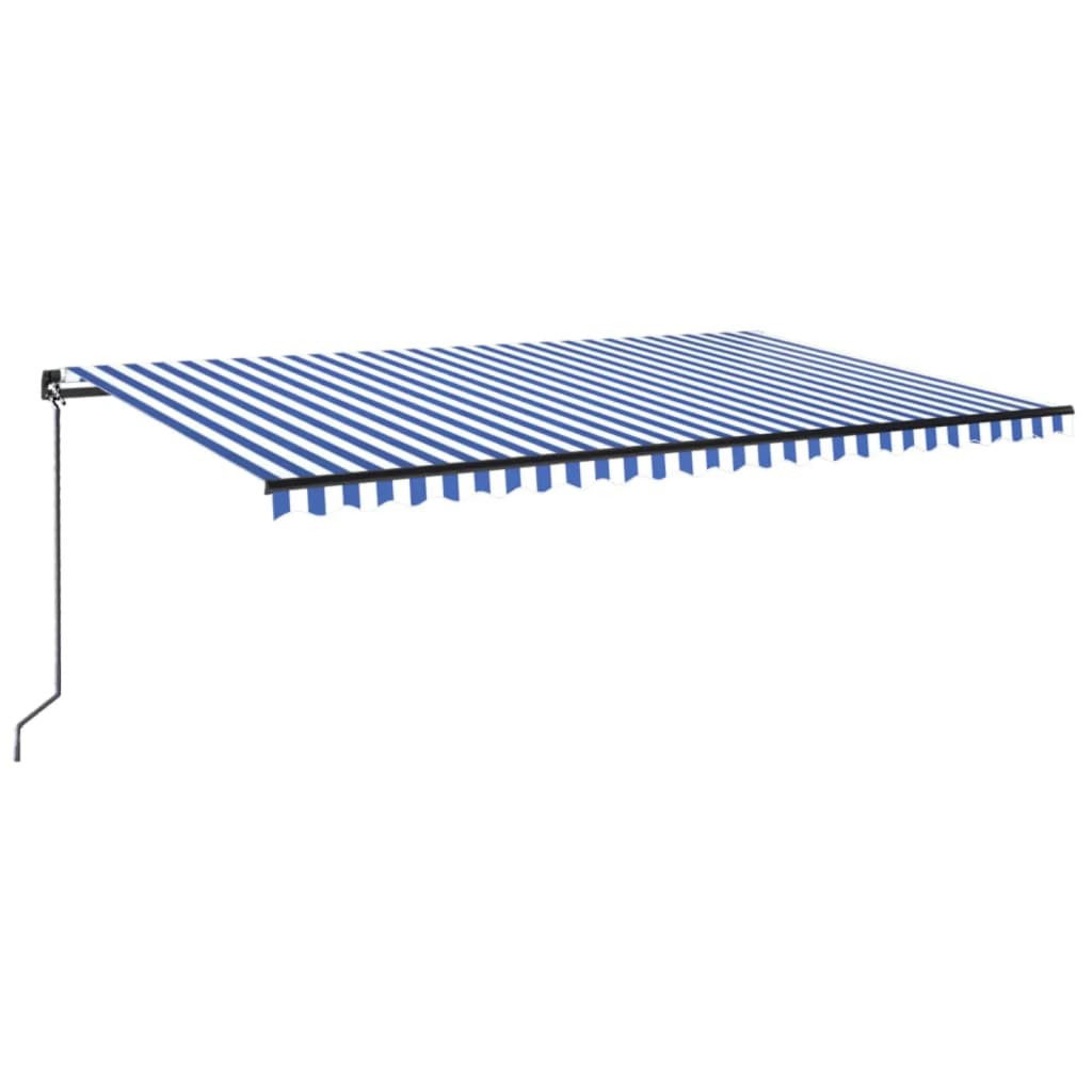 VidaXL Luifel handmatig uittrekbaar met LED 500x300 cm