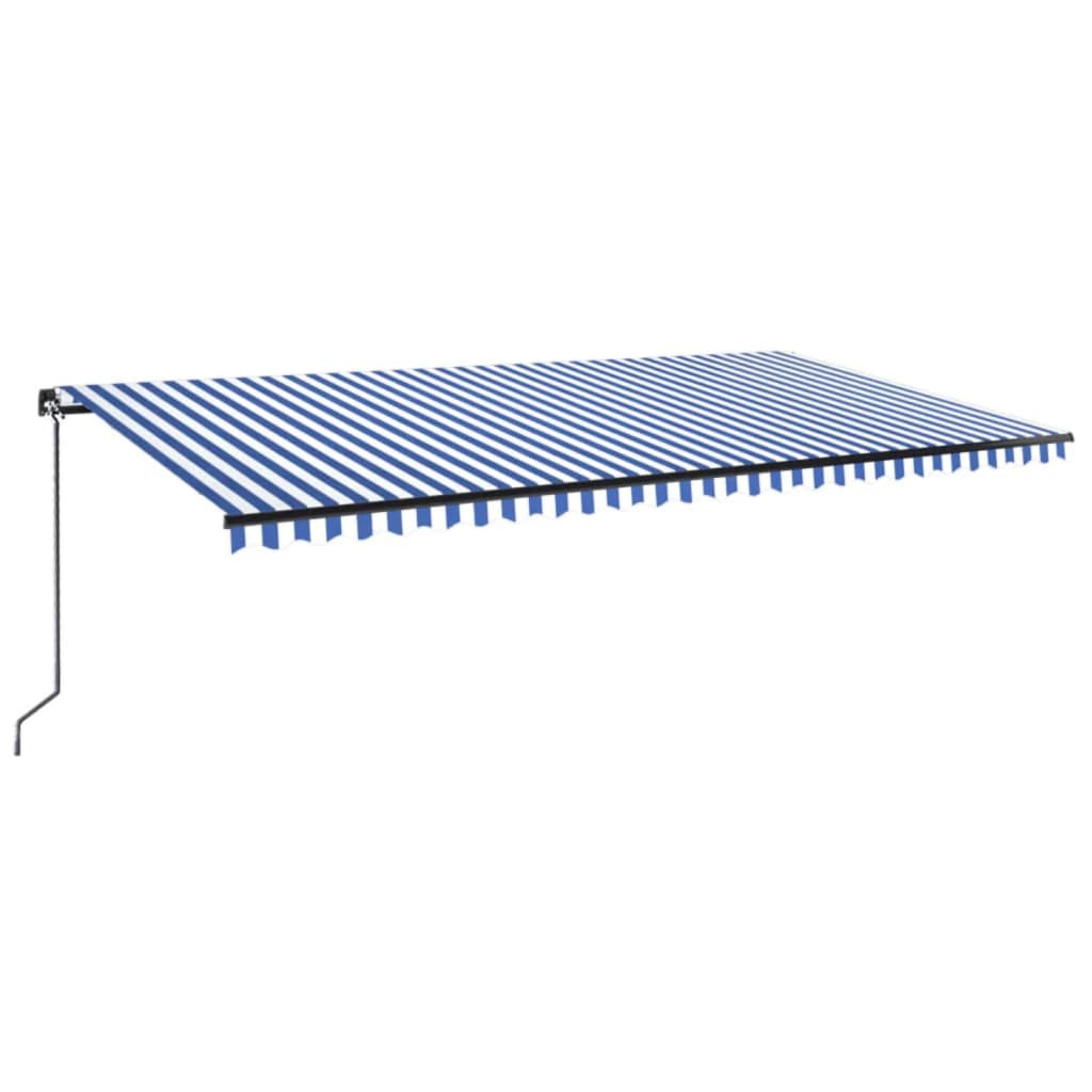 VidaXL Luifel handmatig uittrekbaar met LED 600x300 cm
