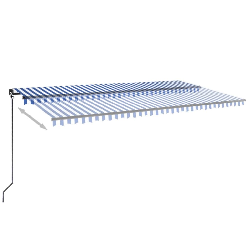 VidaXL Luifel handmatig uittrekbaar met LED 600x300 cm