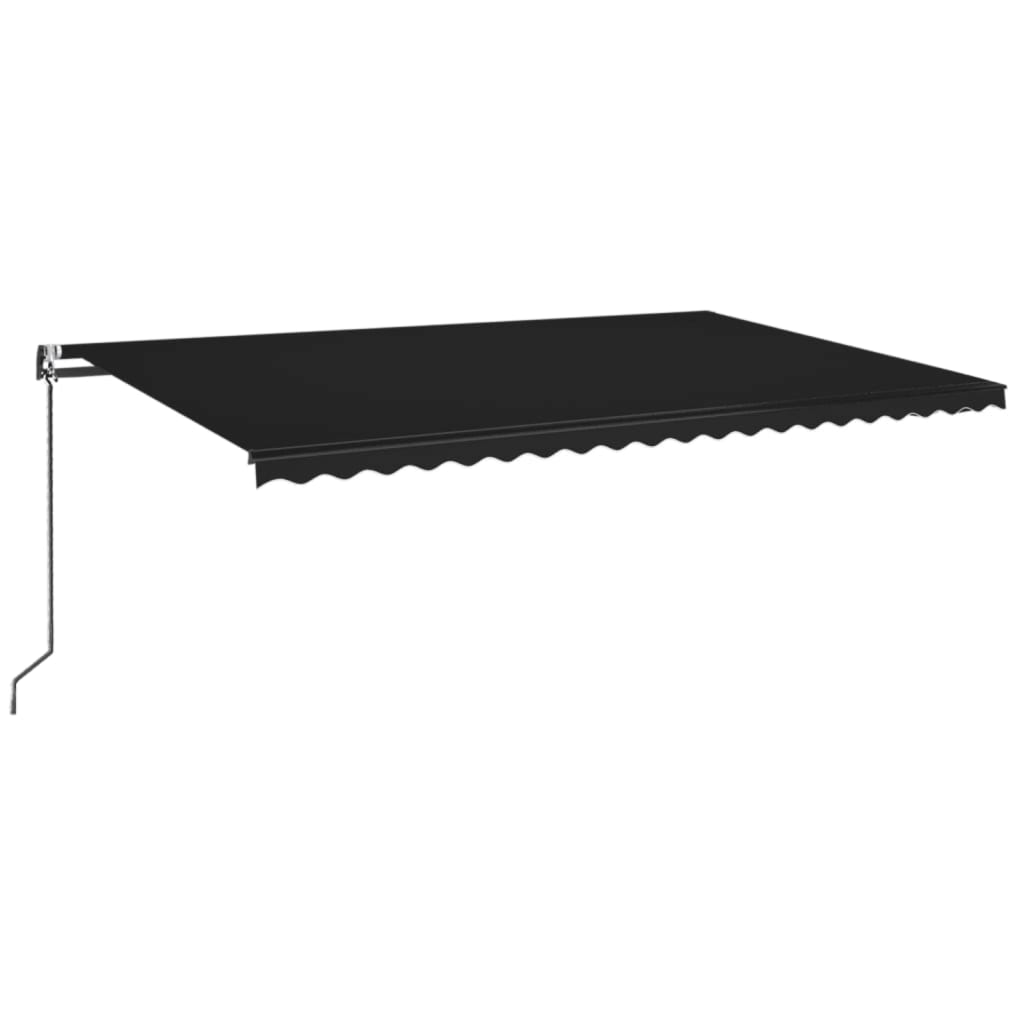 VidaXL Luifel automatisch uittrekbaar 500x350 cm antracietkleurig