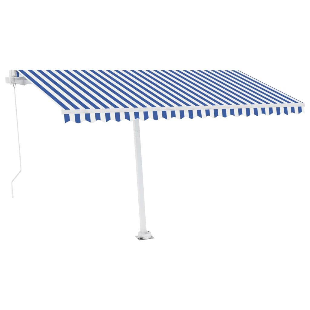 VidaXL Luifel handmatig uittrekbaar met LED 400x300 cm