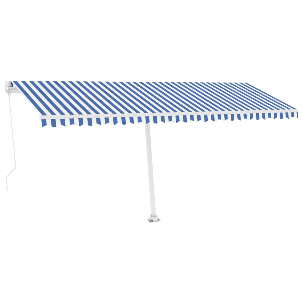 VidaXL Luifel handmatig uittrekbaar met LED 500x300 cm