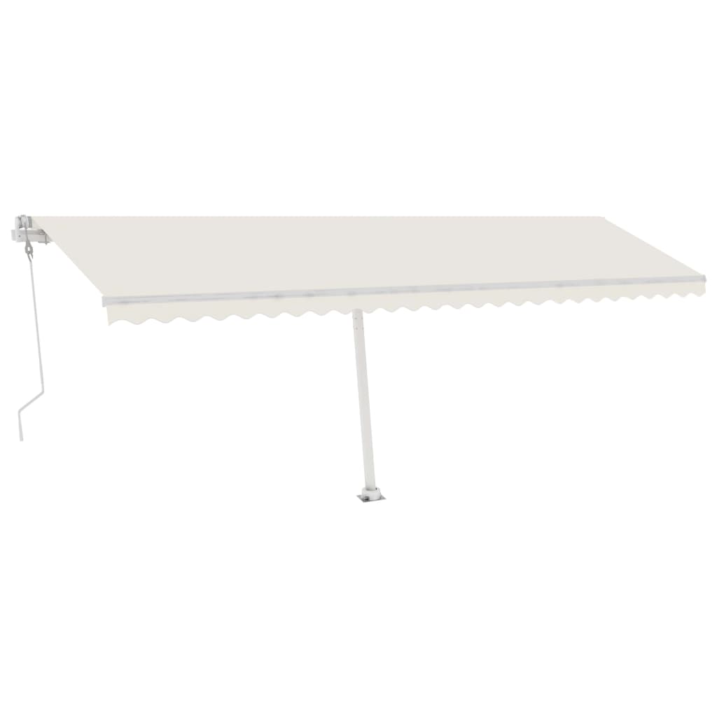 VidaXL Luifel vrijstaand automatisch 600x300 cm crèmekleurig