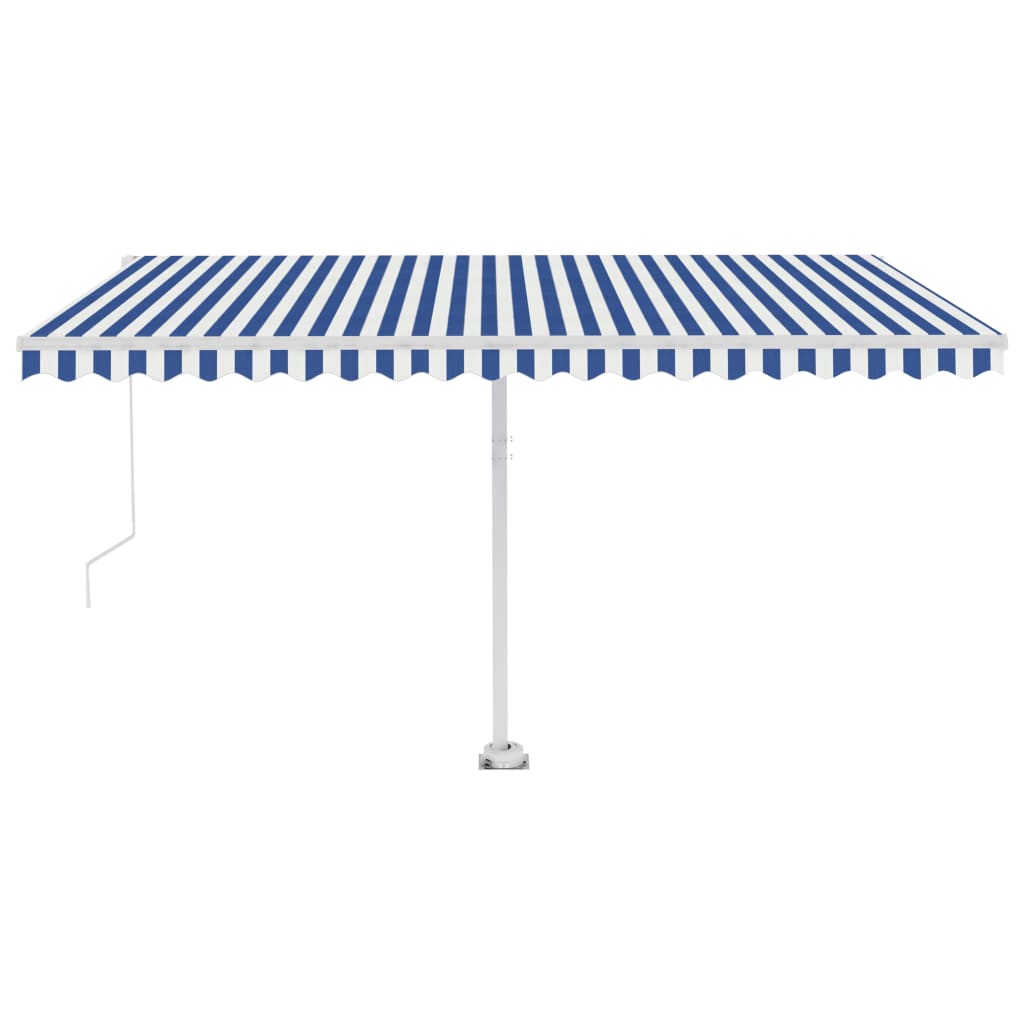 VidaXL Luifel handmatig uittrekbaar met LED 400x350 cm