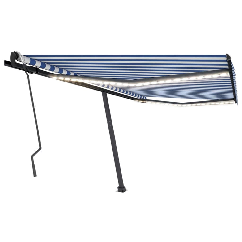 VidaXL Luifel handmatig uittrekbaar met LED 400x300 cm