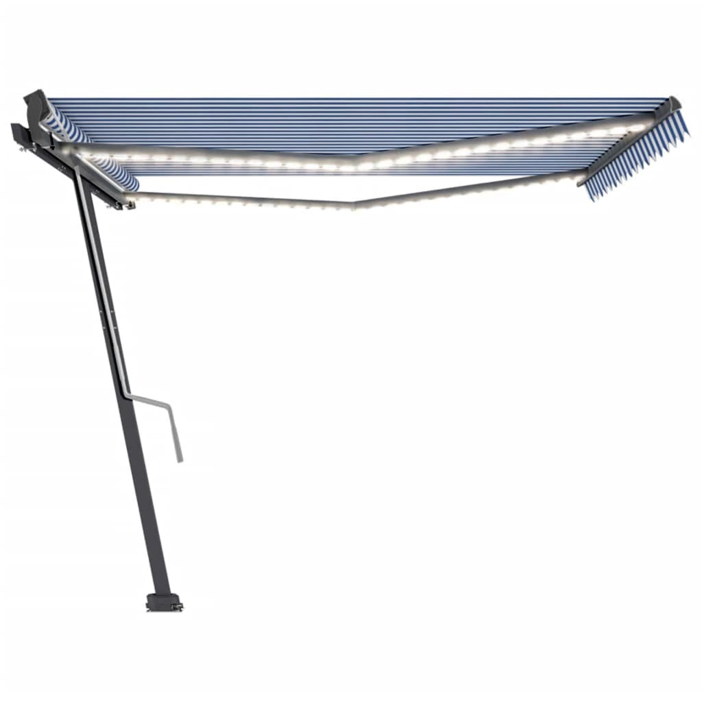 VidaXL Luifel handmatig uittrekbaar met LED 400x300 cm