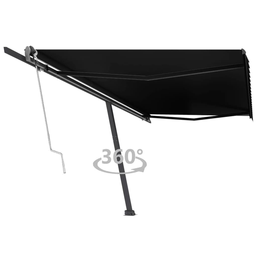 VidaXL Luifel vrijstaand automatisch 500x300 cm antracietkleurig