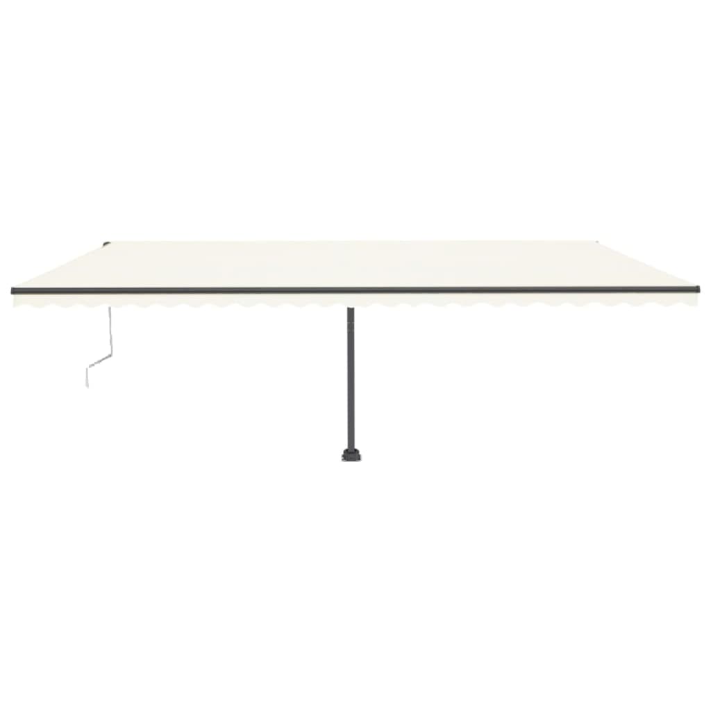 VidaXL Luifel vrijstaand automatisch 600x300 cm crèmekleurig