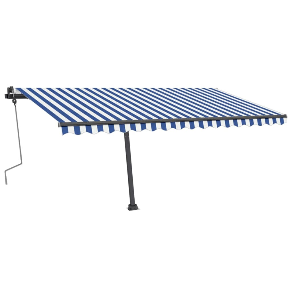 VidaXL Luifel handmatig uittrekbaar met LED 400x350 cm