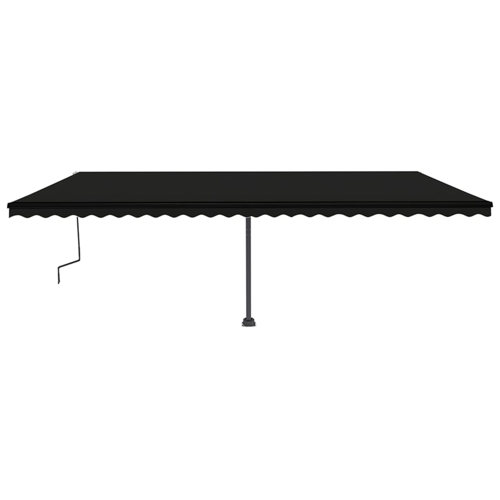 VidaXL Luifel vrijstaand handmatig uittrekbaar 600x350 cm antraciet