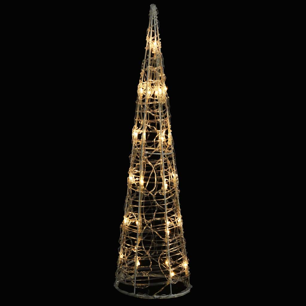 VidaXL Lichtkegel decoratieve LED 60 cm warmwit acryl