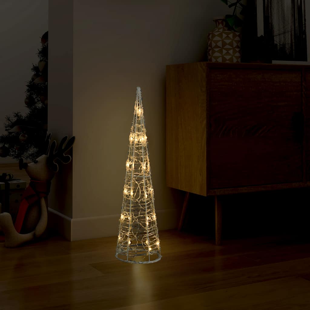 VidaXL Lichtkegel decoratieve LED 60 cm warmwit acryl