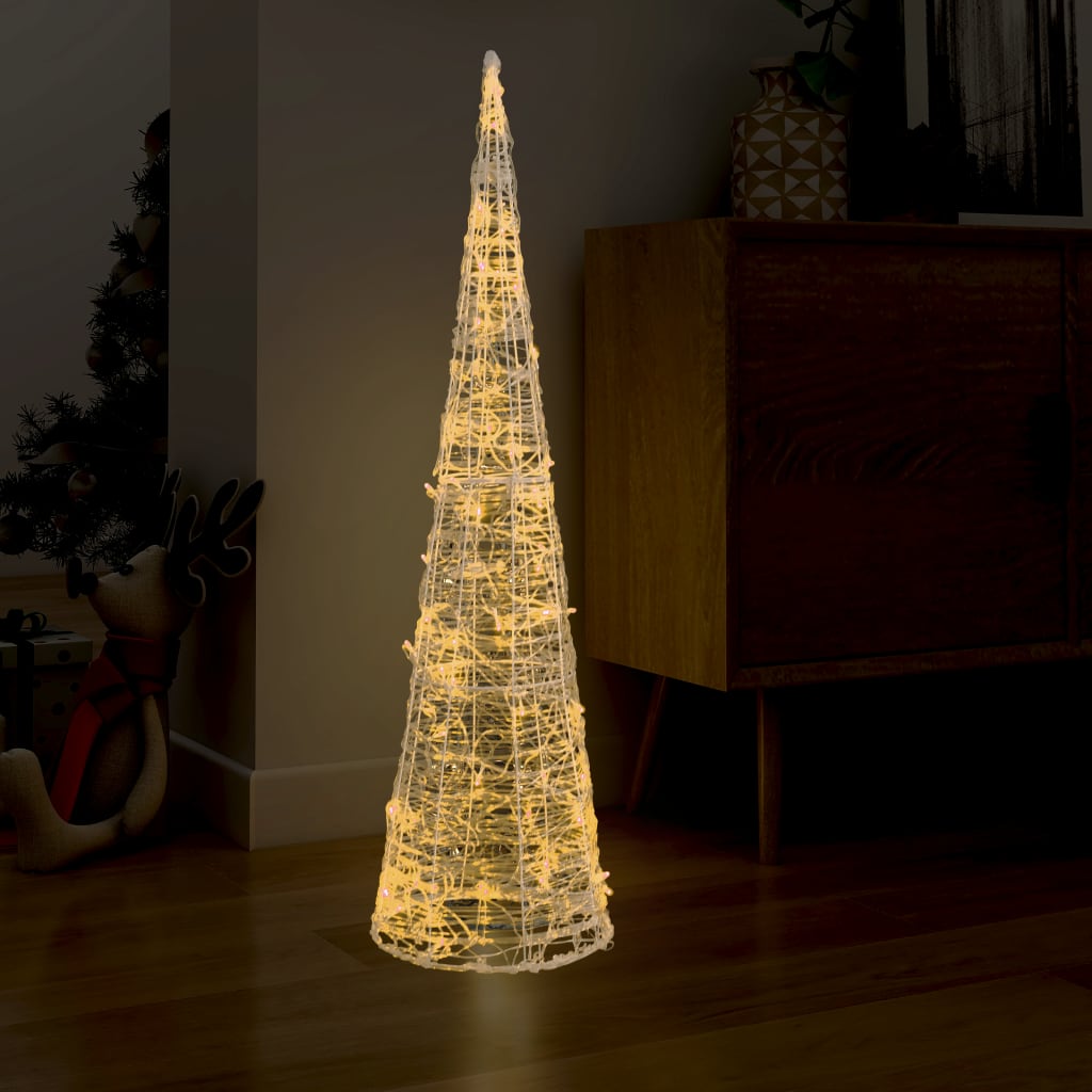 VidaXL Lichtkegel decoratieve LED warmwit 120 cm acryl