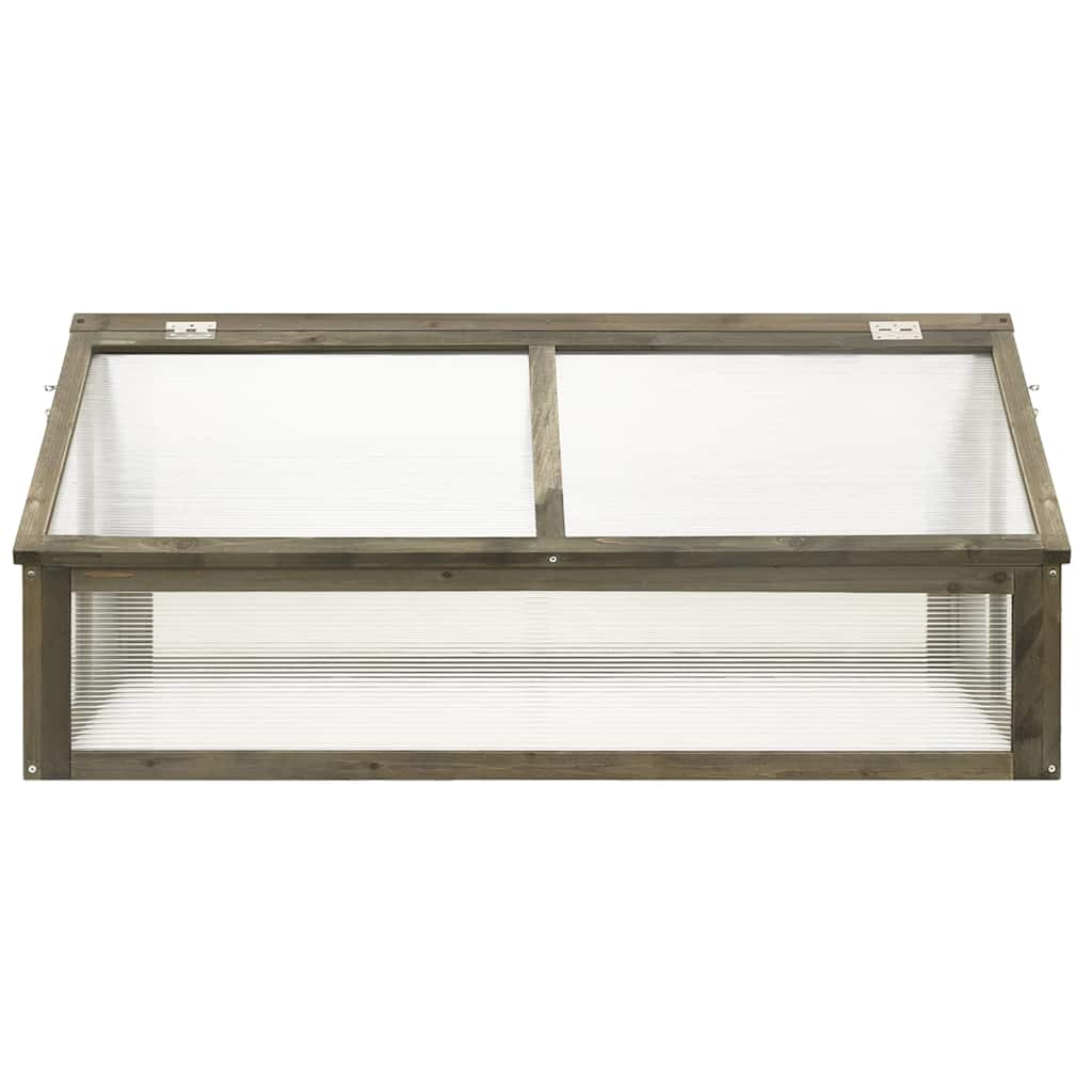 Vidaxl broeikas 114x80x50 cm vurenhout grijs