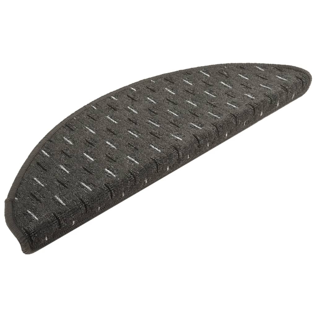 VidaXL Trapmatten 15 st 65x21x4 cm antracietkleurig