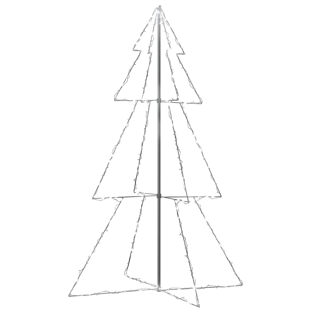 Vidaxl kegelkerstboom 240 led's binnen en buiten 118x150 cm
