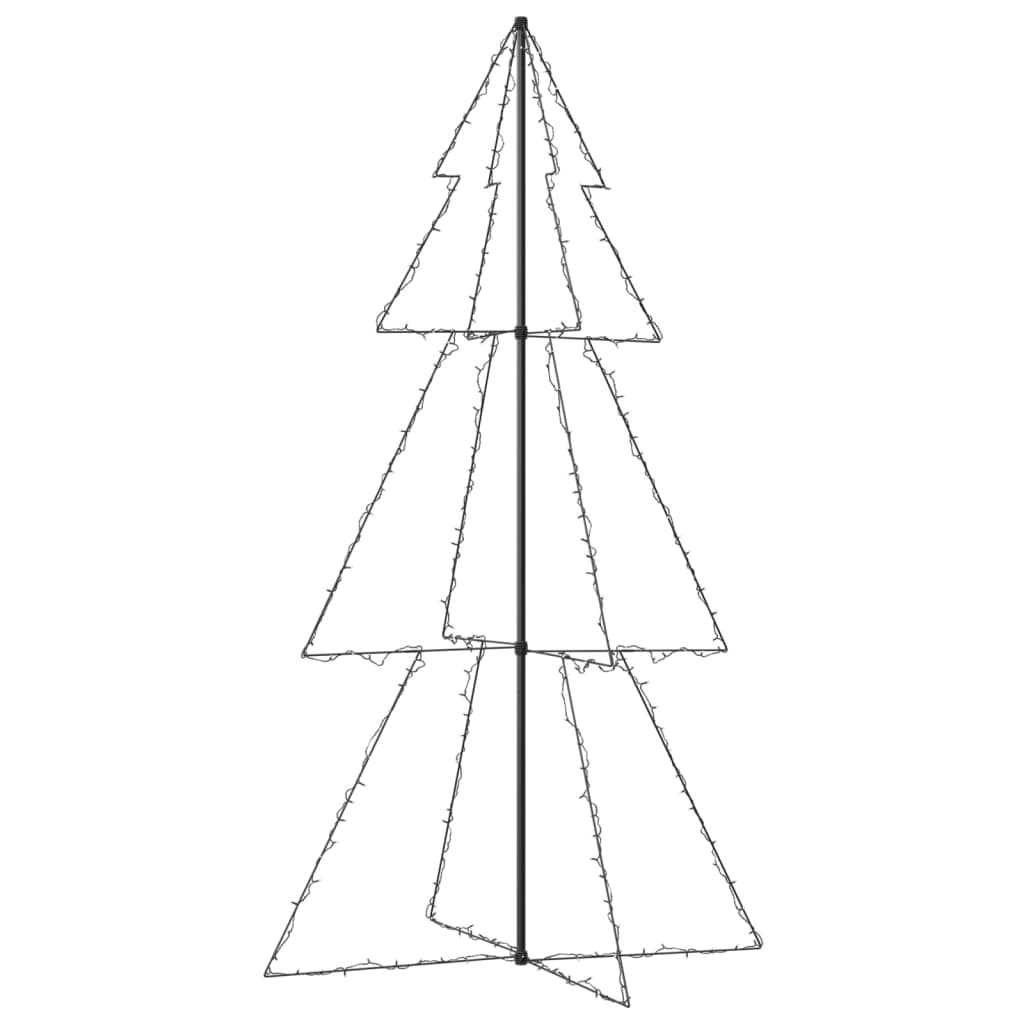 VidaXL Kegelkerstboom 300 LED's binnen en buiten 120x220 cm