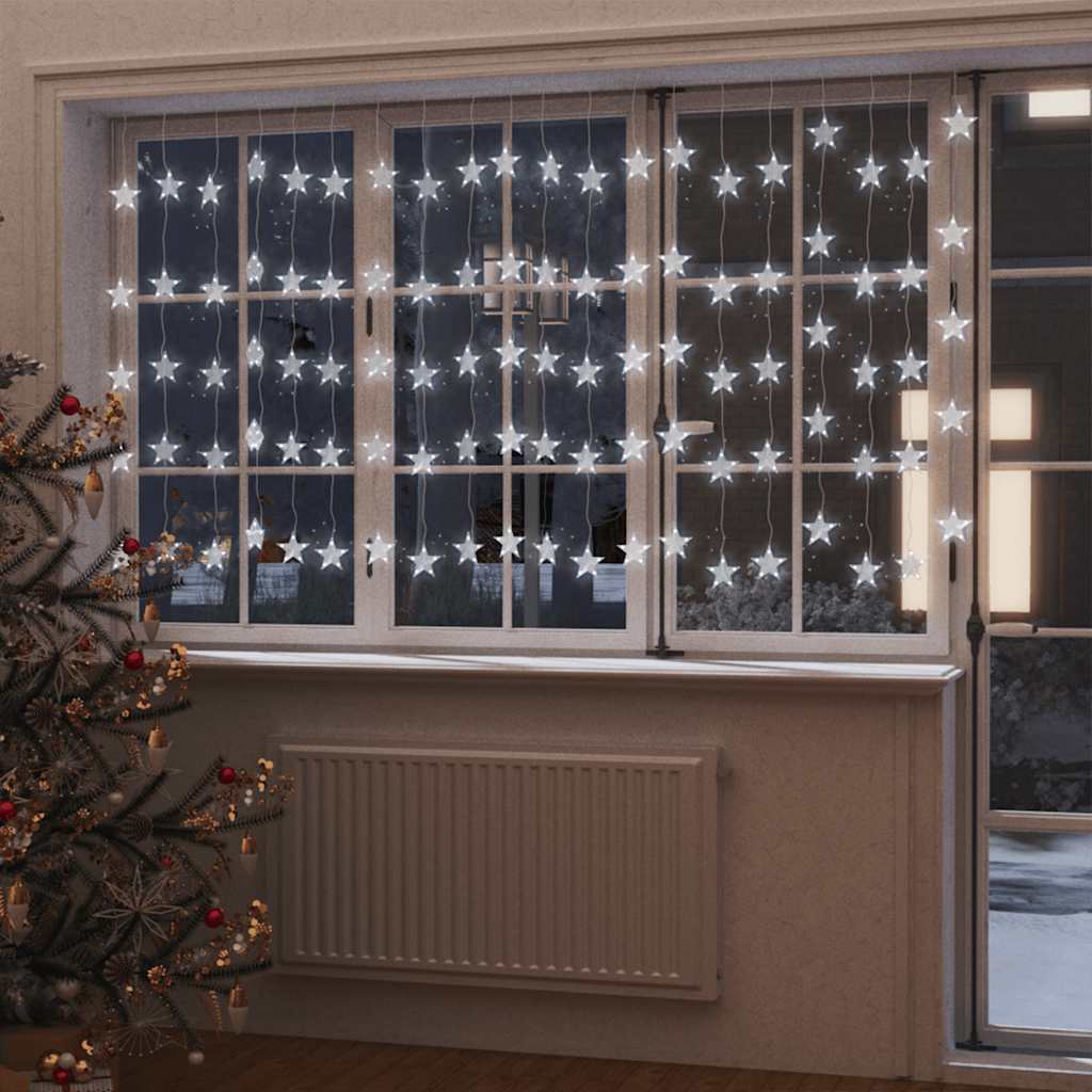 Vidaxl lichtsnoer sterren met 500 led's en 8 functies koudwit