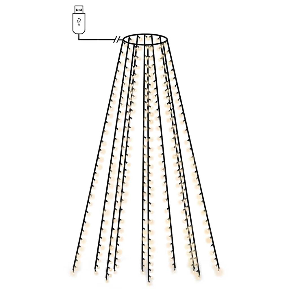 Vidaxl kerstboomverlichting met 300 led's koudwit net 300 cm