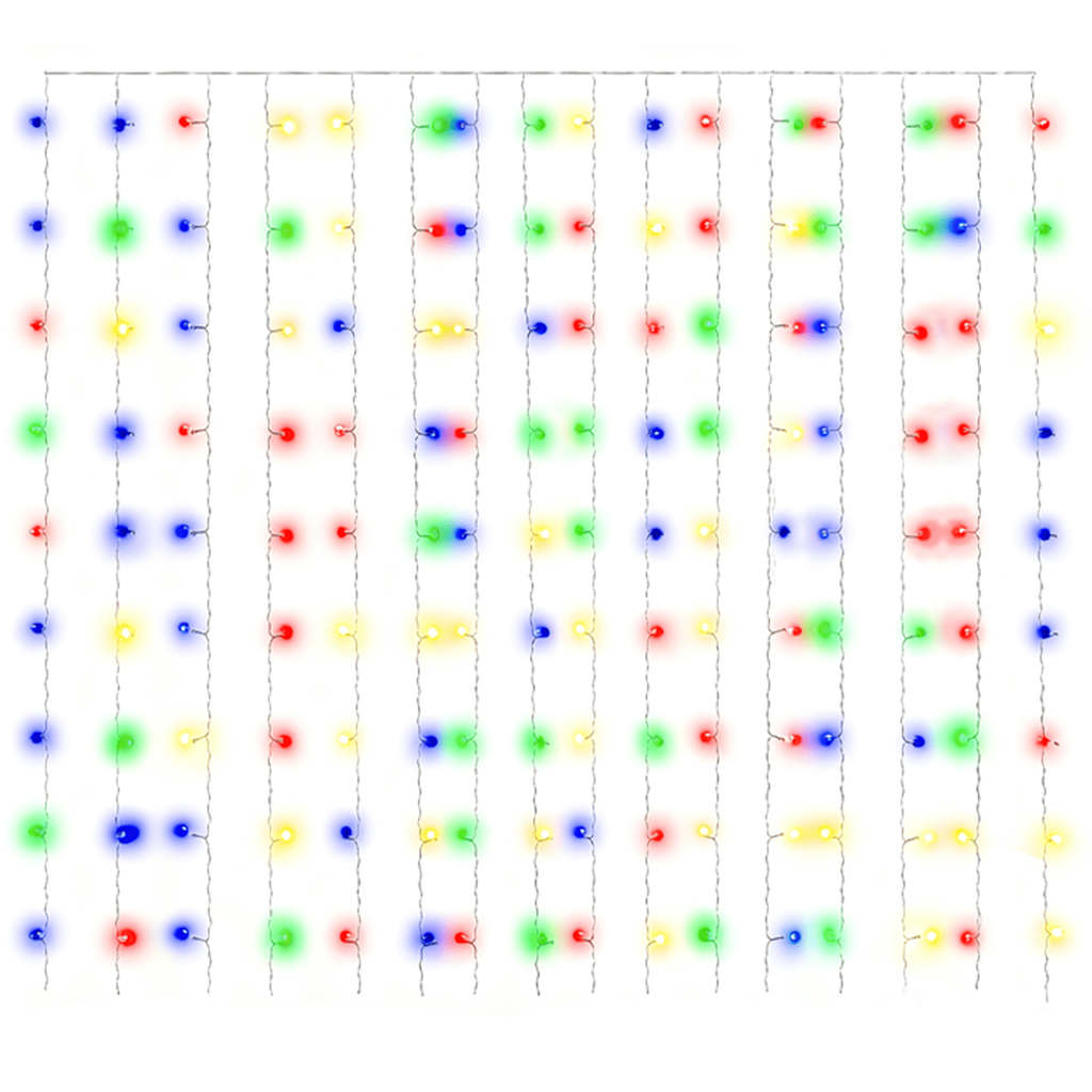 Vidaxl lichtsnoer met 300 led's en 8 functies 3x3 m meerkleurig