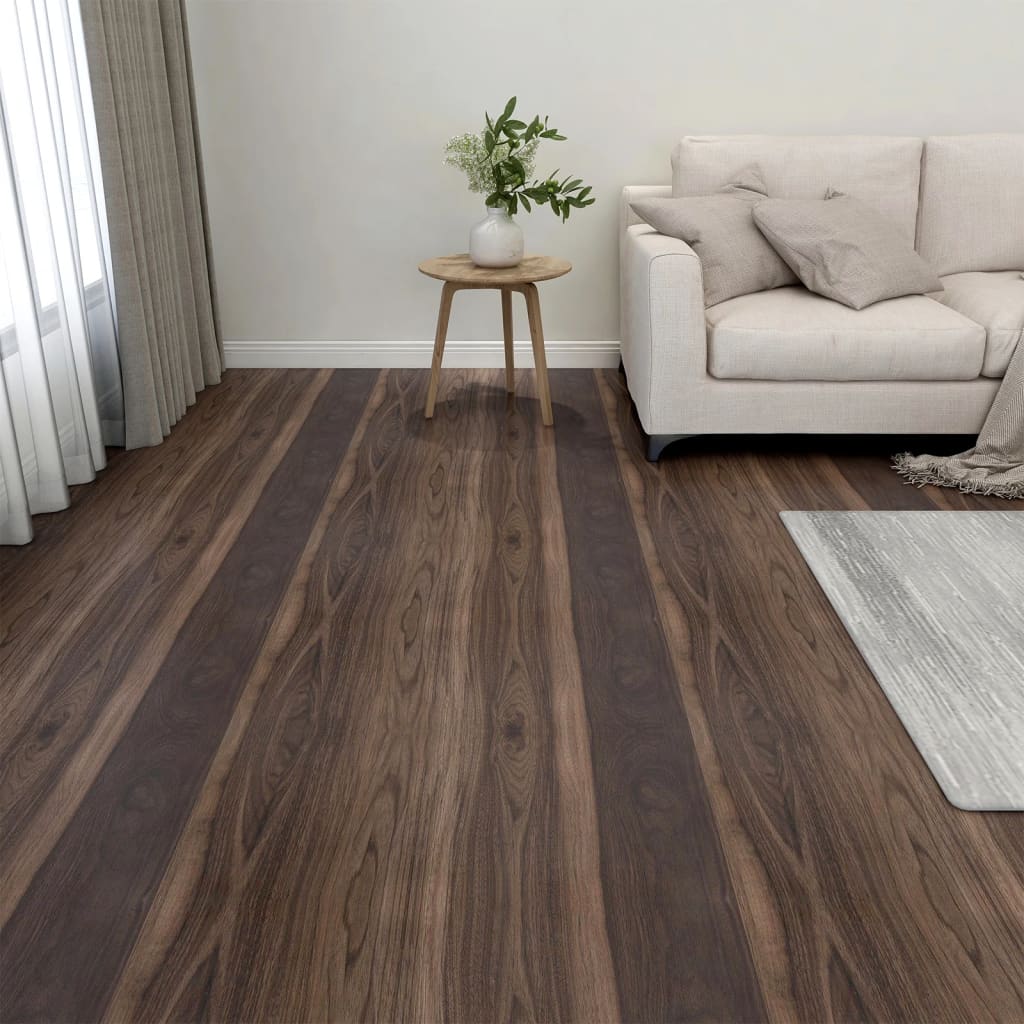 Vidaxl vloerplanken 20 st zelfklevende 1,86 m² pvc donkerbruin