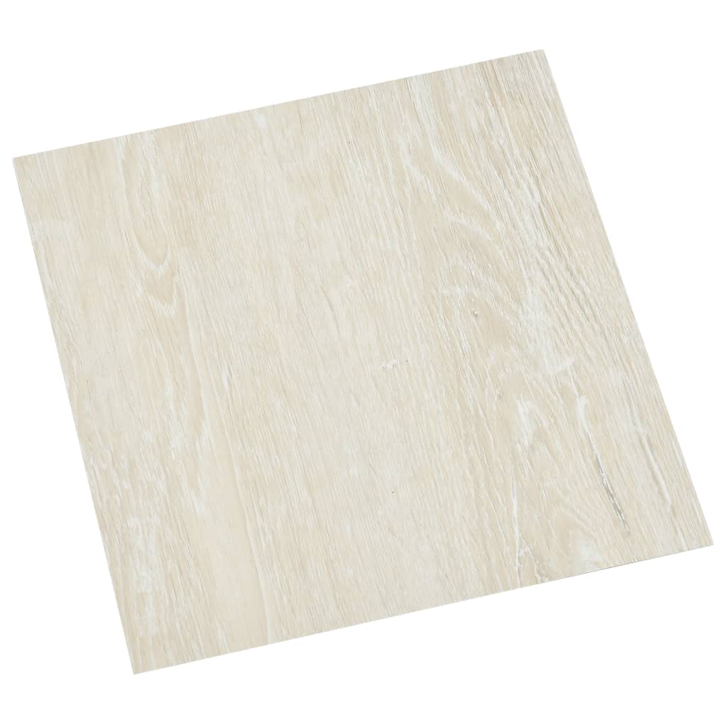 VidaXL Vloerplanken 20 st zelfklevende 1,86 m² PVC crèmekleurig