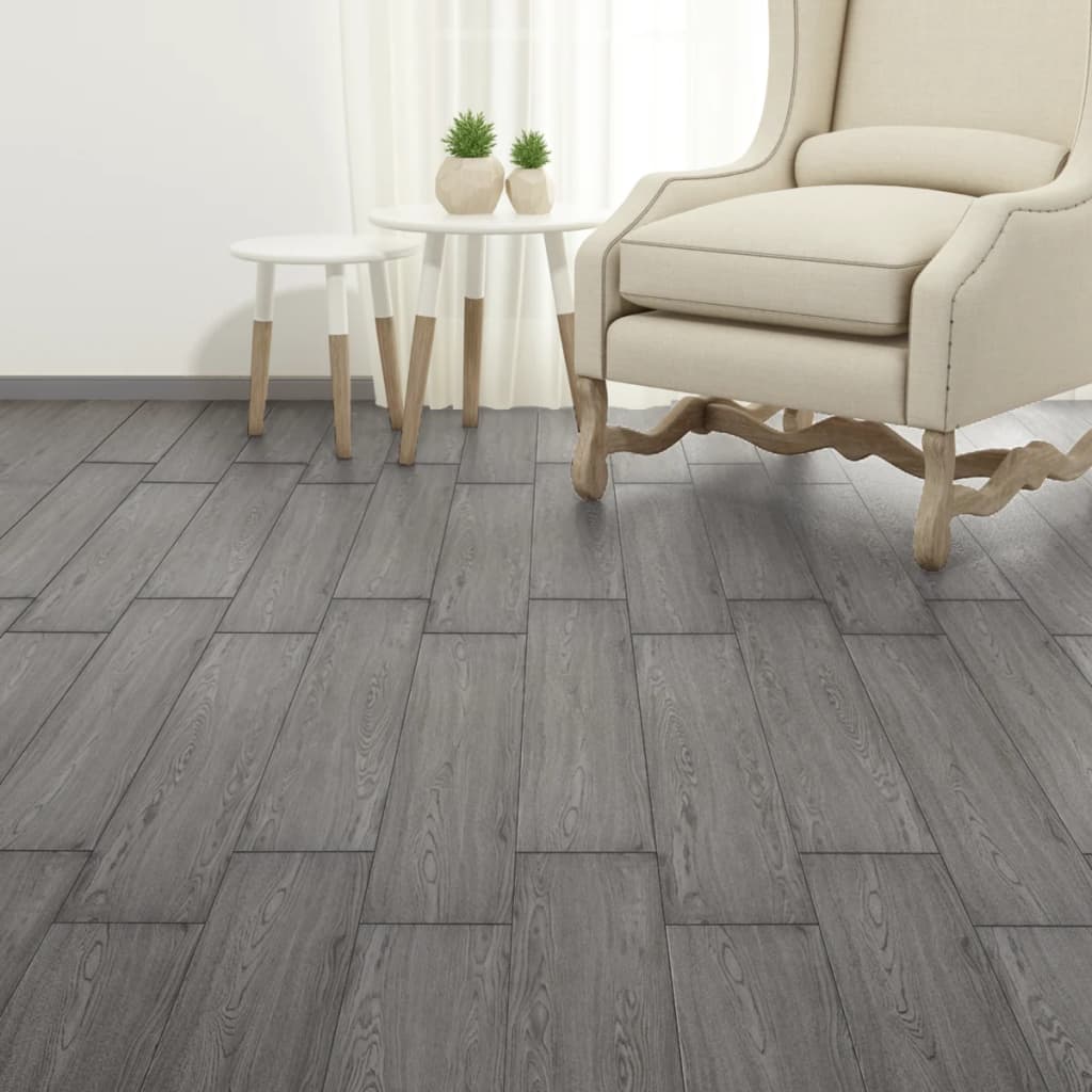 Vidaxl vloerplanken zelfklevend 5,21 m² 2 mm pvc donkergrijs