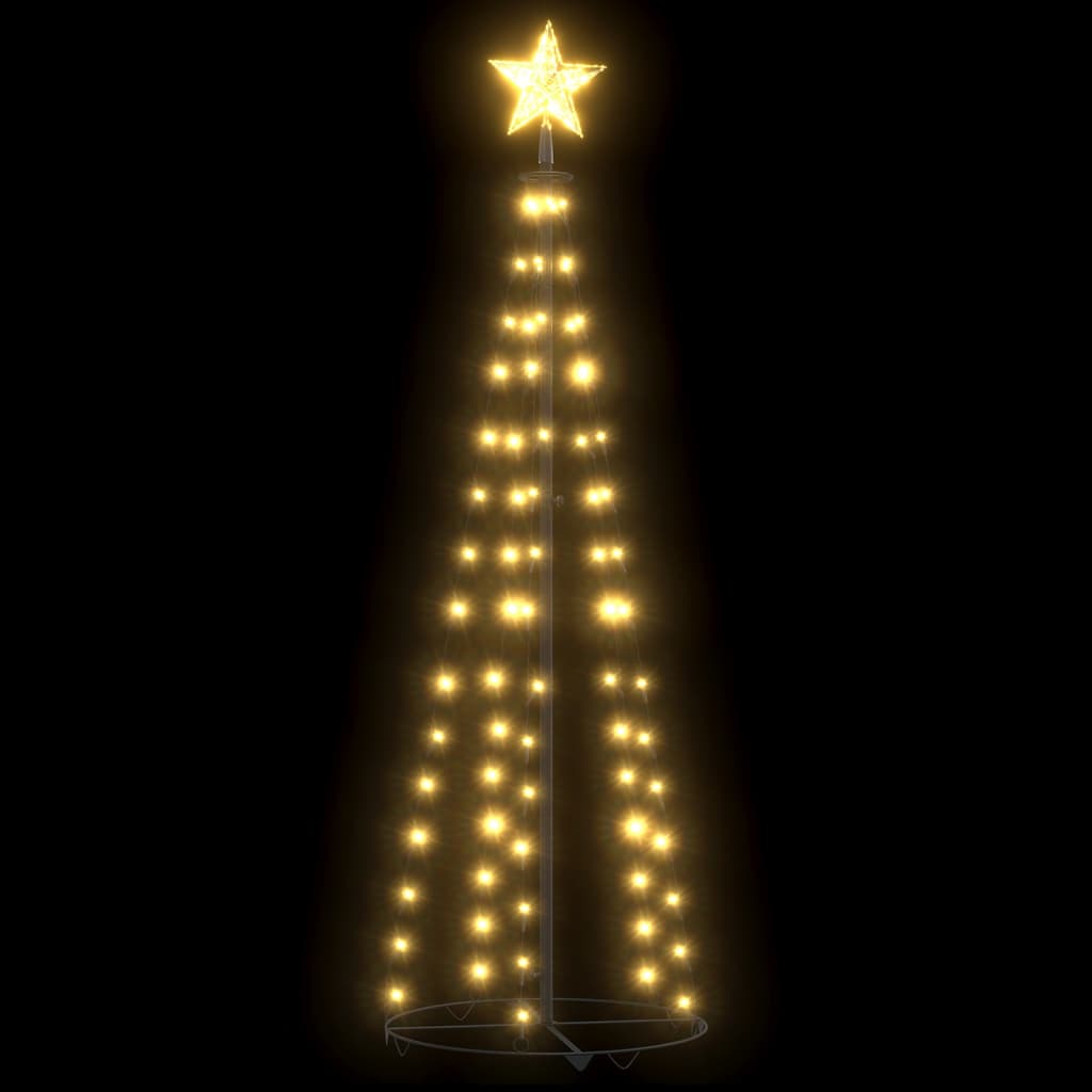 VidaXL Kegelkerstboom 70 warmwitte LED's 50x120 cm