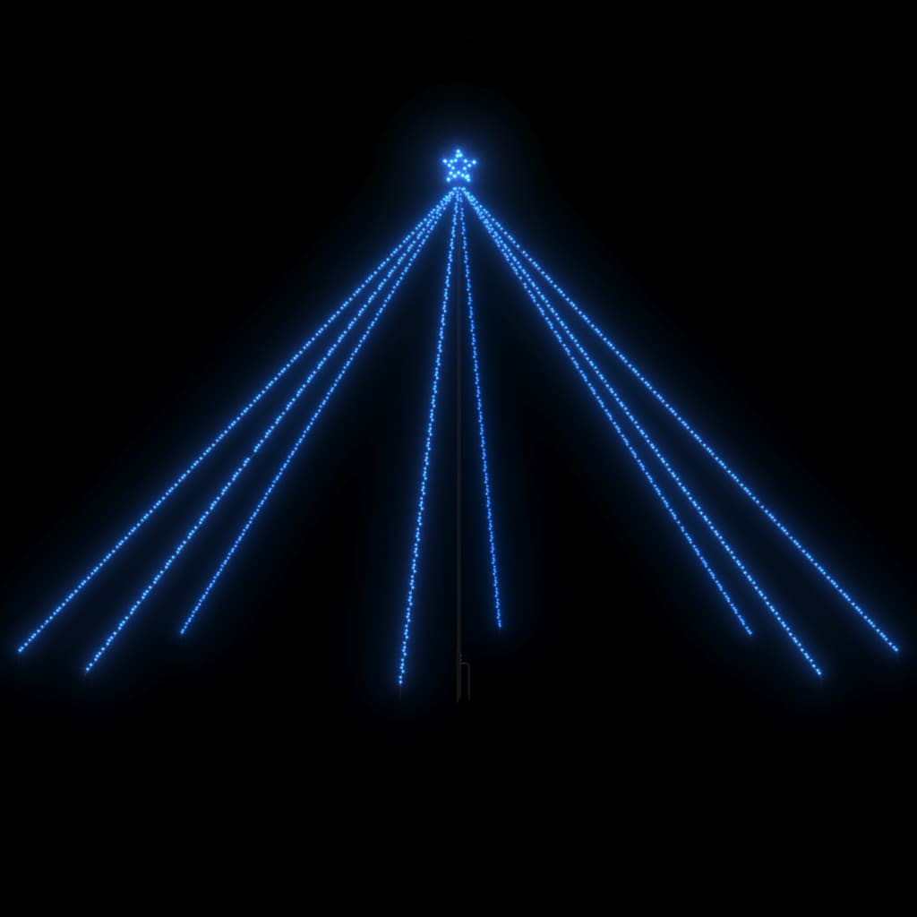 Vidaxl led-kerstboom blauw binnen buiten 800 leds 5 m