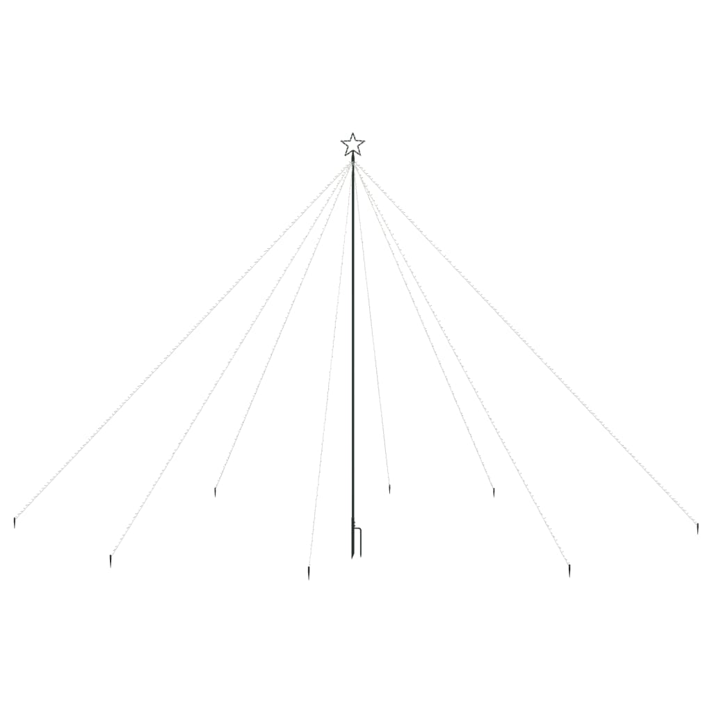 Vidaxl led-kerstboom blauw binnen buiten 800 leds 5 m