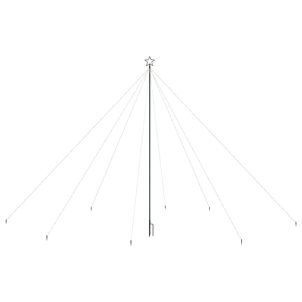 Vidaxl led-kerstboom binnen buiten 800 leds themacampagne 5 m