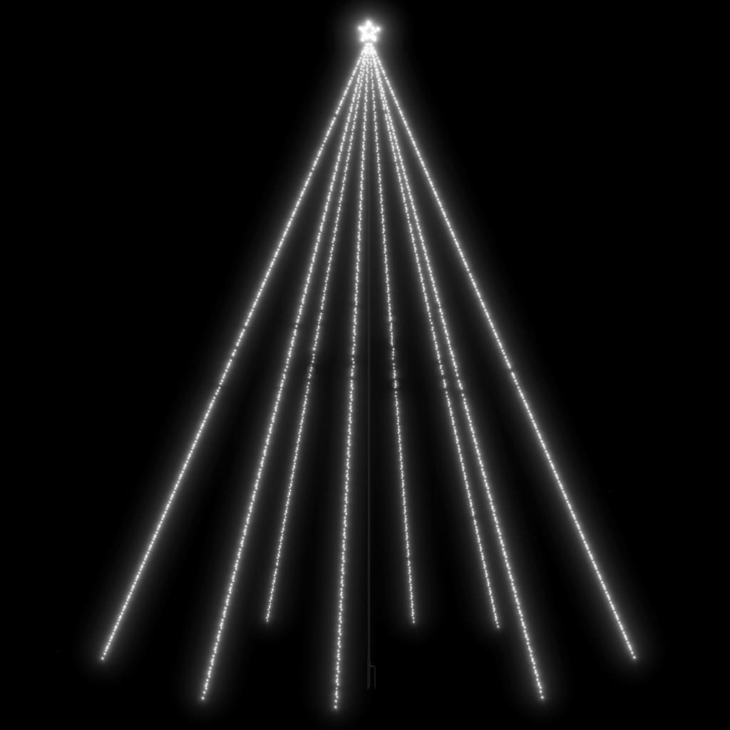 Vidaxl led-kerstboom binnen buiten 1300 leds koud wit 8m