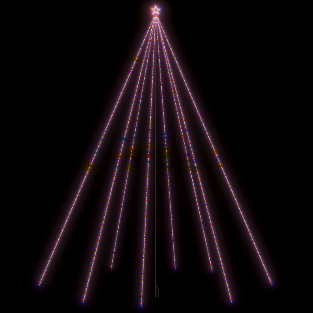 Vidaxl led-kerstboom binnen buiten 1300 leds themacampagne 8m
