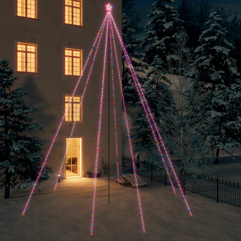 Vidaxl led-kerstboom binnen buiten 1300 leds themacampagne 8m