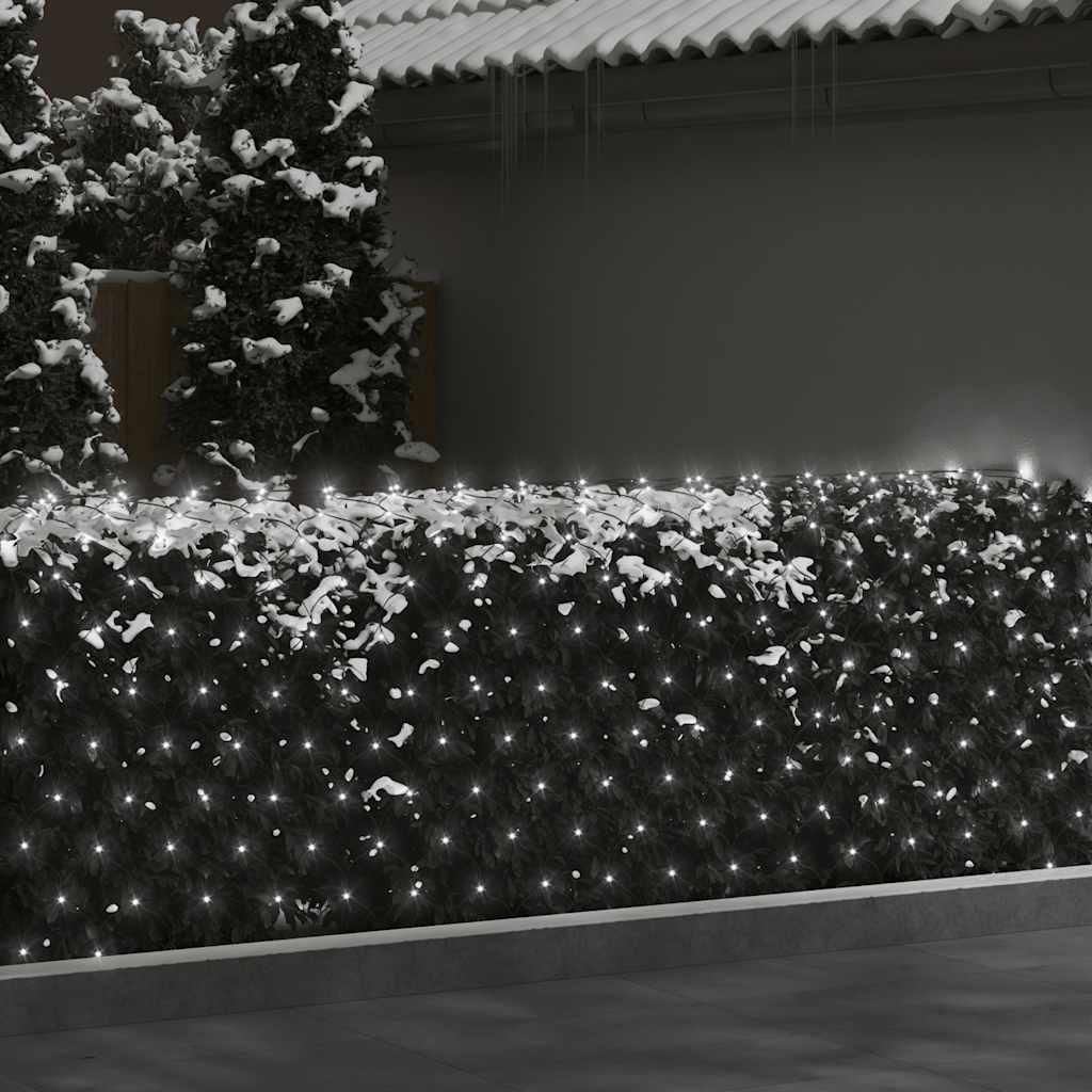 Vidaxl kerstnetverlichting 204 led's binnen en buiten 3x2 m koudwit