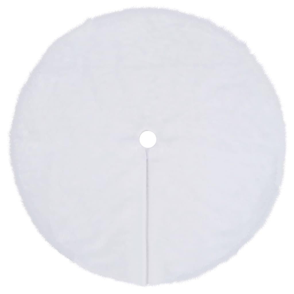 Vidaxl kerstboomrok wit 150 cm imitatiebont