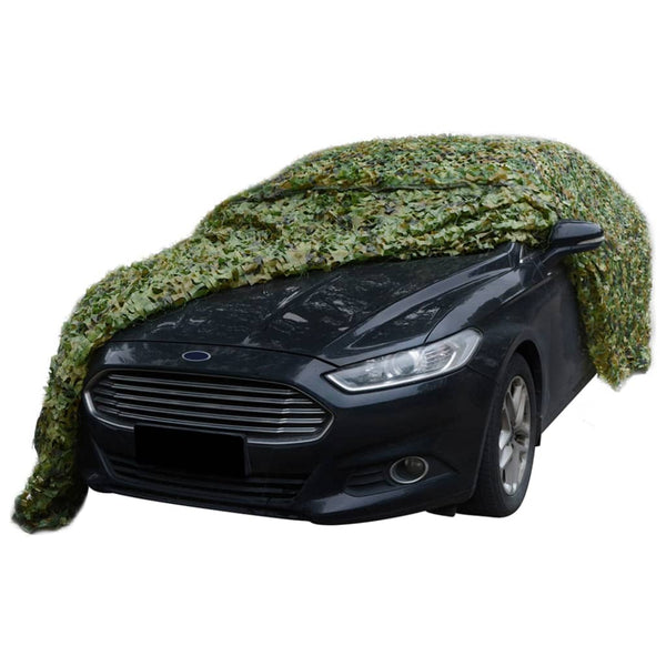 Vidaxl camouflagenet met opbergtas 4x5 m groen