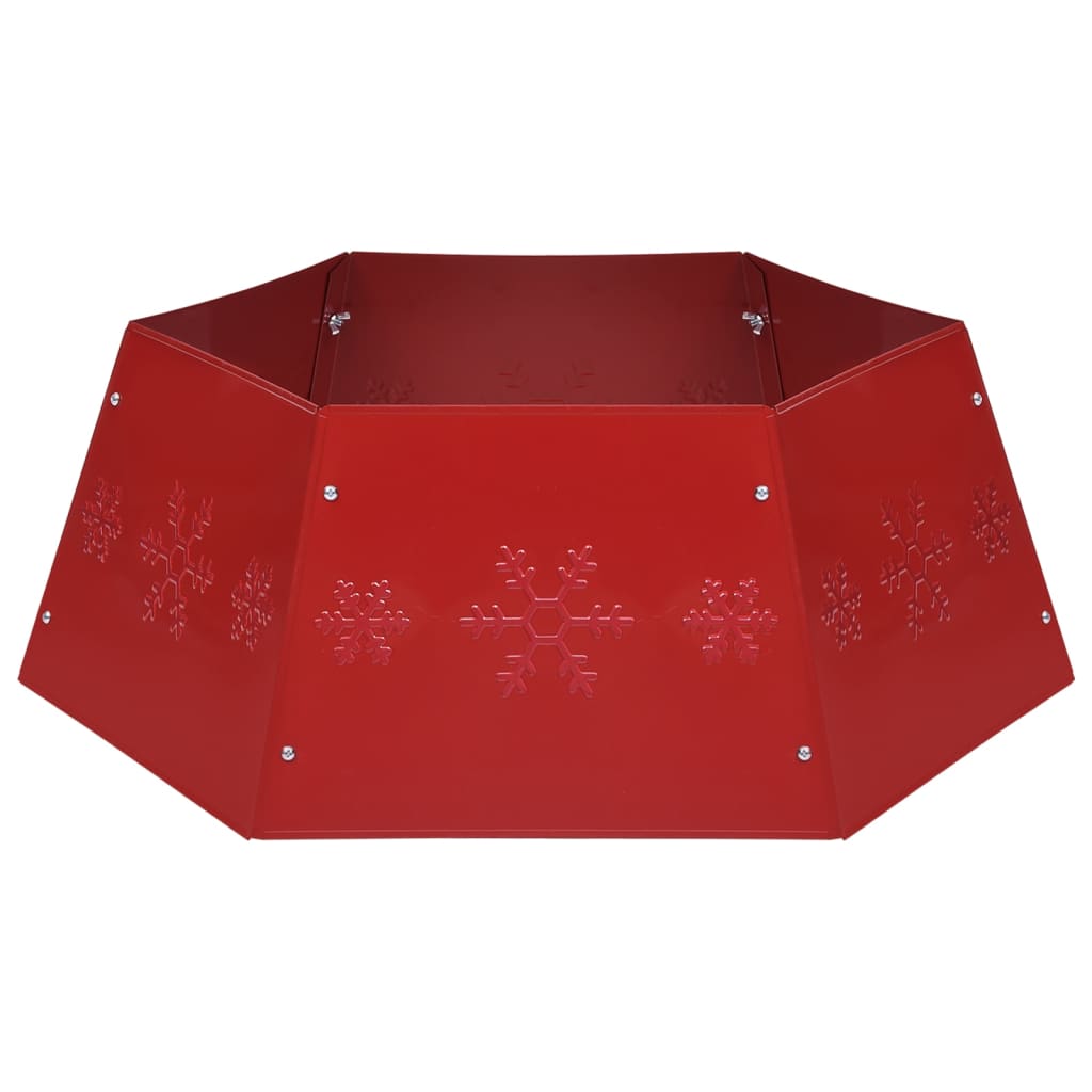 Vidaxl kerstboomrok ø68x25 cm rood