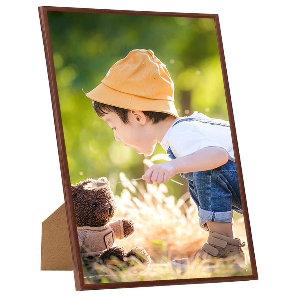 Vidaxl fotolijsten 5 st voor wand of tafel 50x70 cm mdf bronskleurig