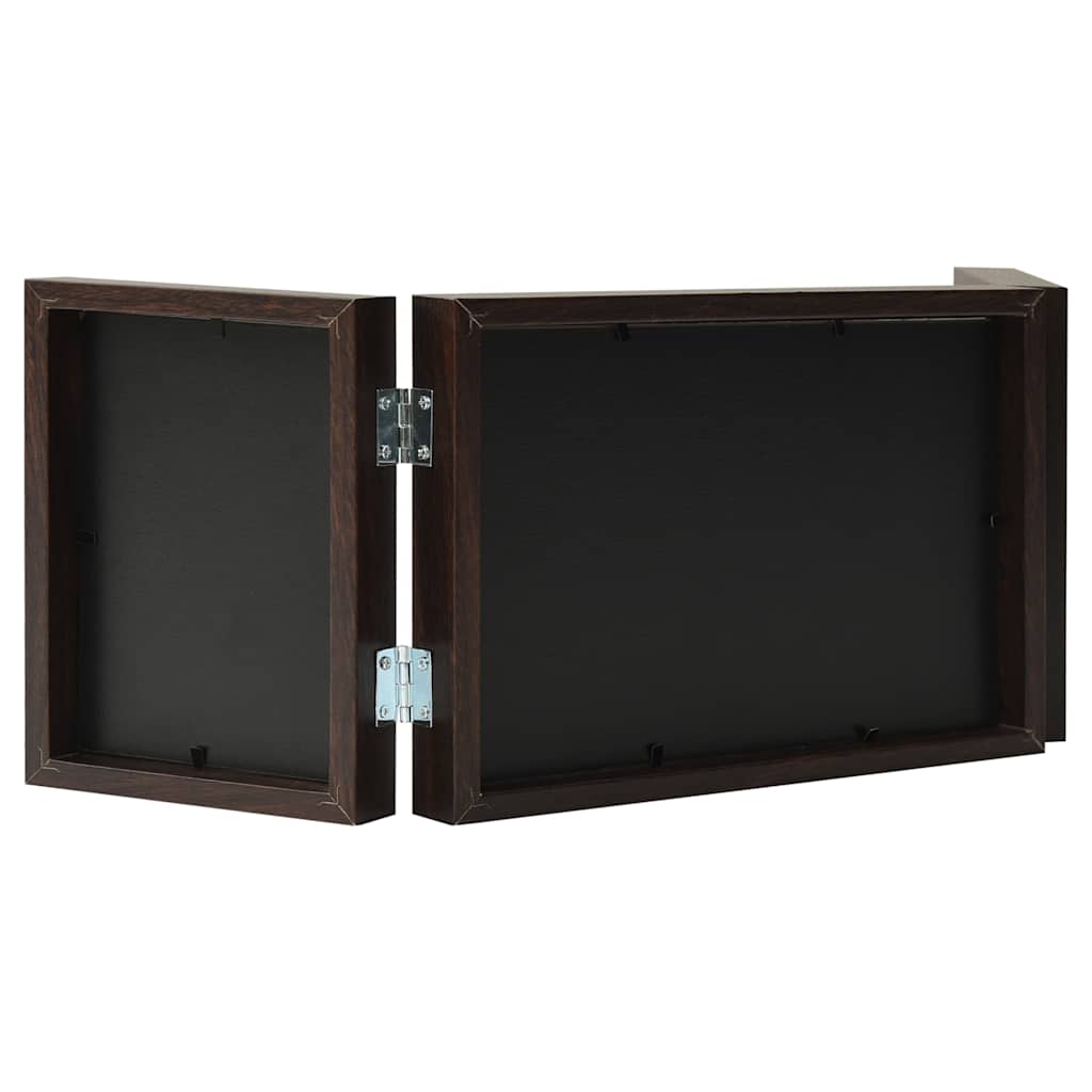 Vidaxl fotolijst drieluik 28x18 cm+2x(13x18 cm) bruin