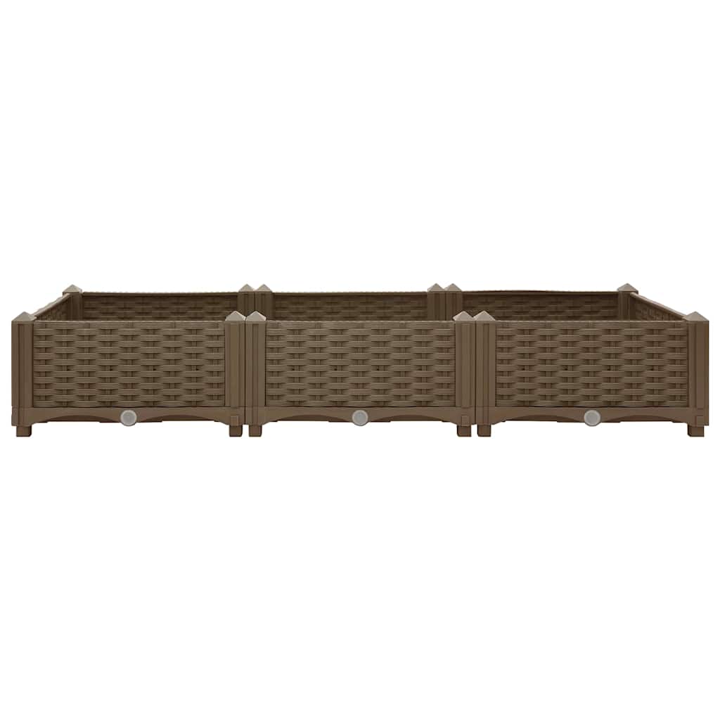 Vidaxl plantenbak verhoogd 120x40x23 cm polypropyleen