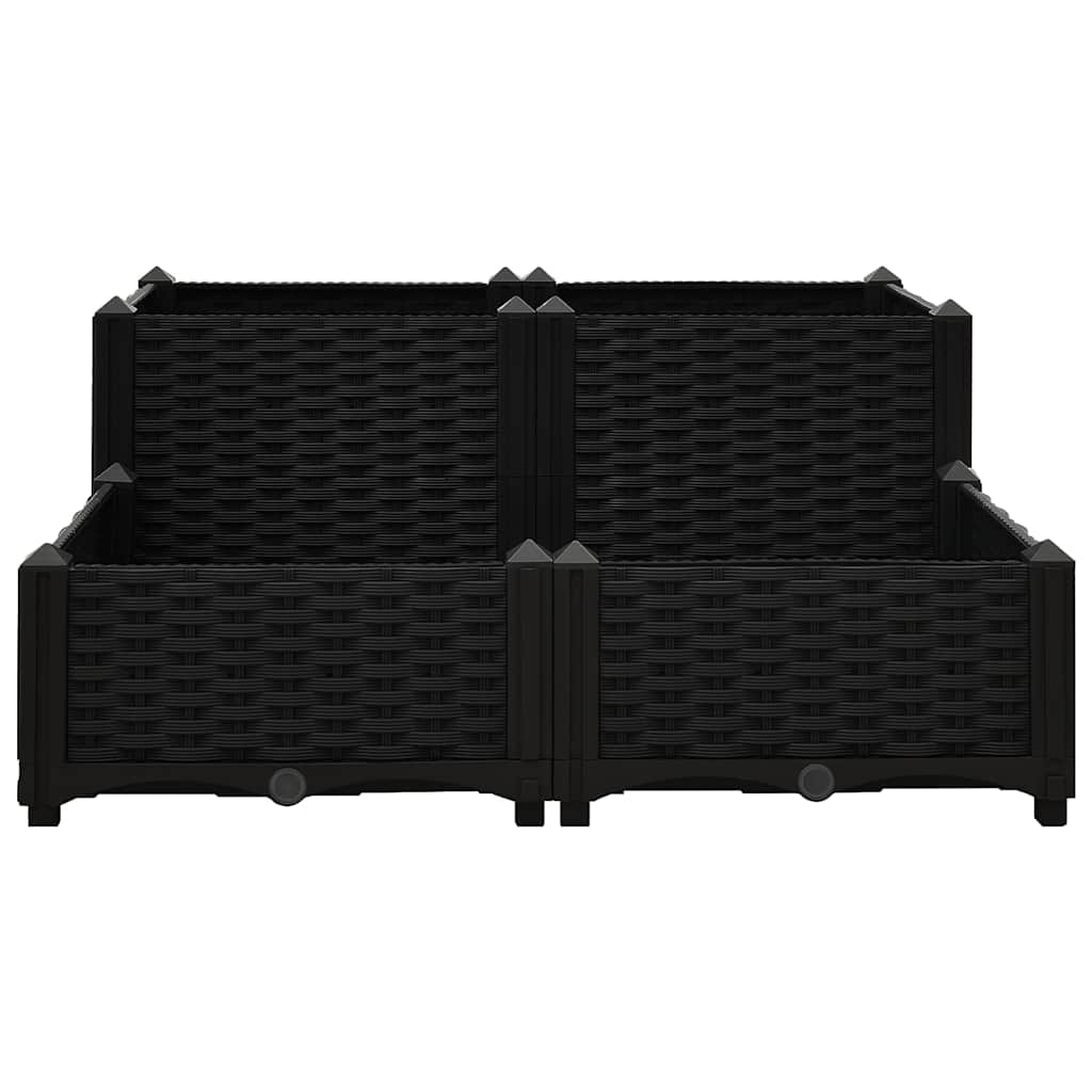 Vidaxl plantenbak 80x80x38 cm polypropyleen