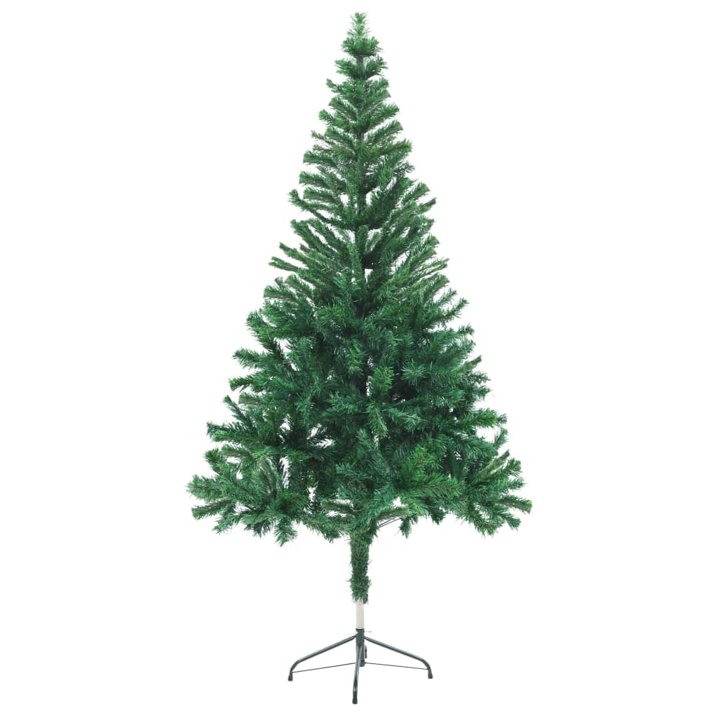VidaXL Kunstkerstboom met verlichting en kerstballen 380 takken 150 cm