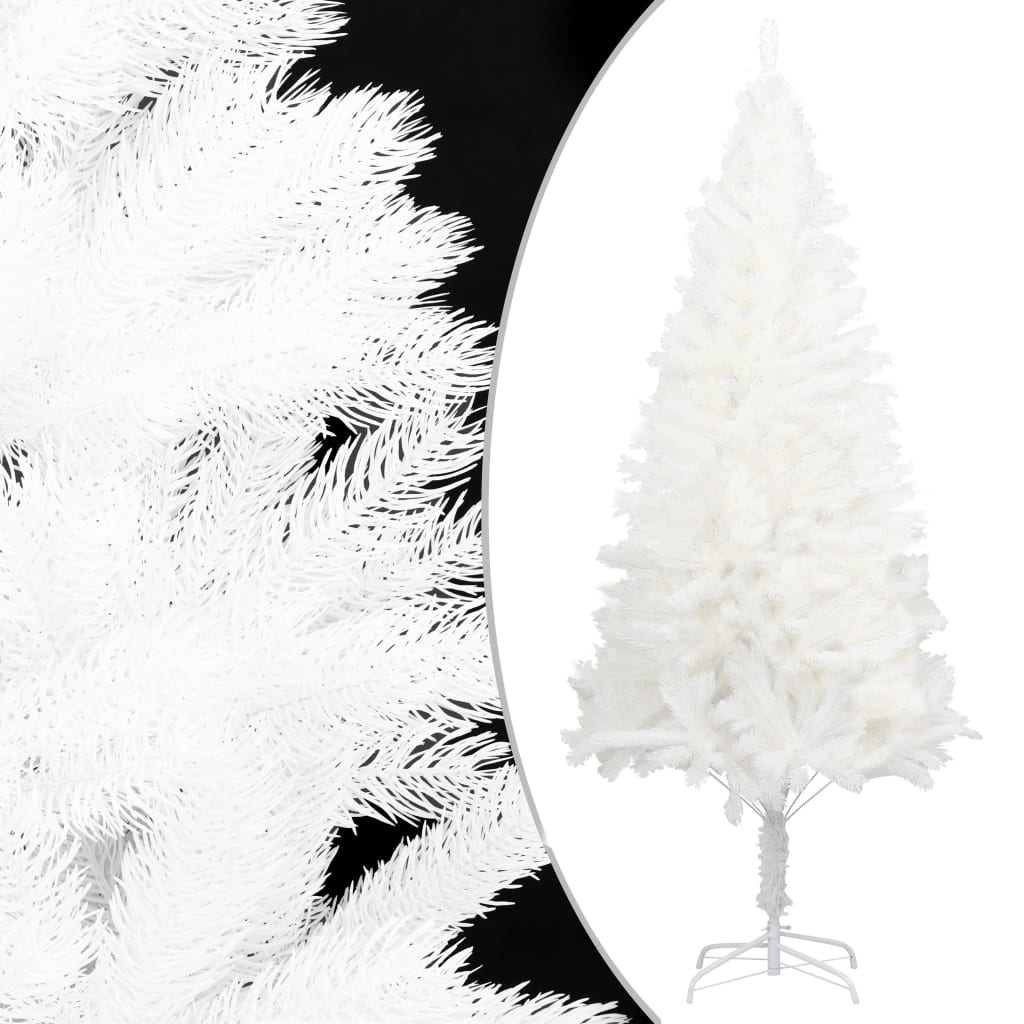 VidaXL Kunstkerstboom met verlichting en kerstballen 180 cm wit