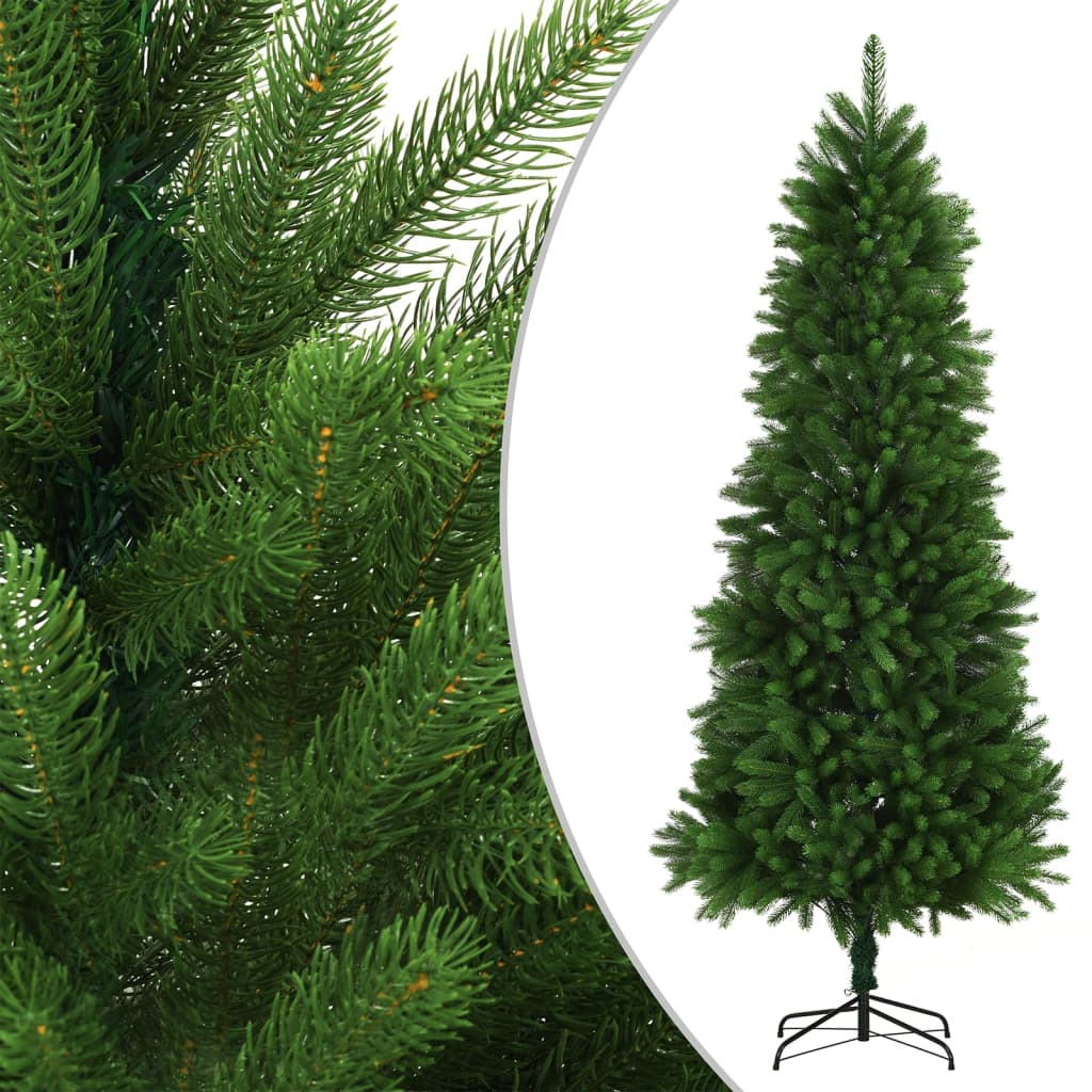 VidaXL Kunstkerstboom met verlichting en kerstballen 240 cm groen