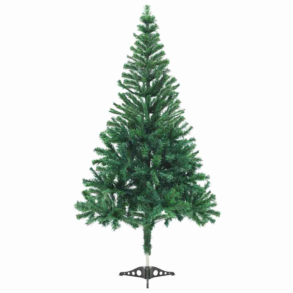 Vidaxl kunstkerstboom met verlichting en kerstballen 230 takken 120 cm