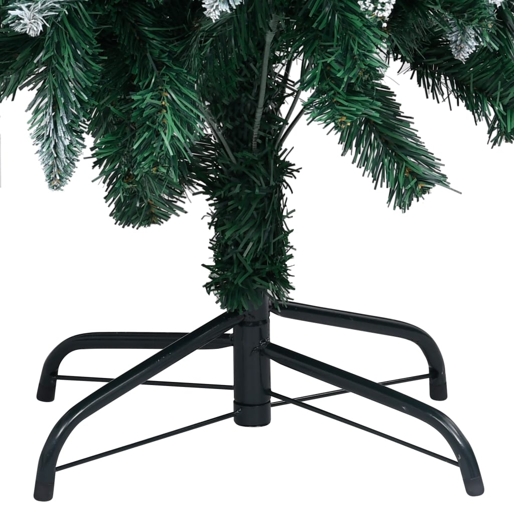 VidaXL Kunstkerstboom met verlichting kerstballen dennenappels 210 cm