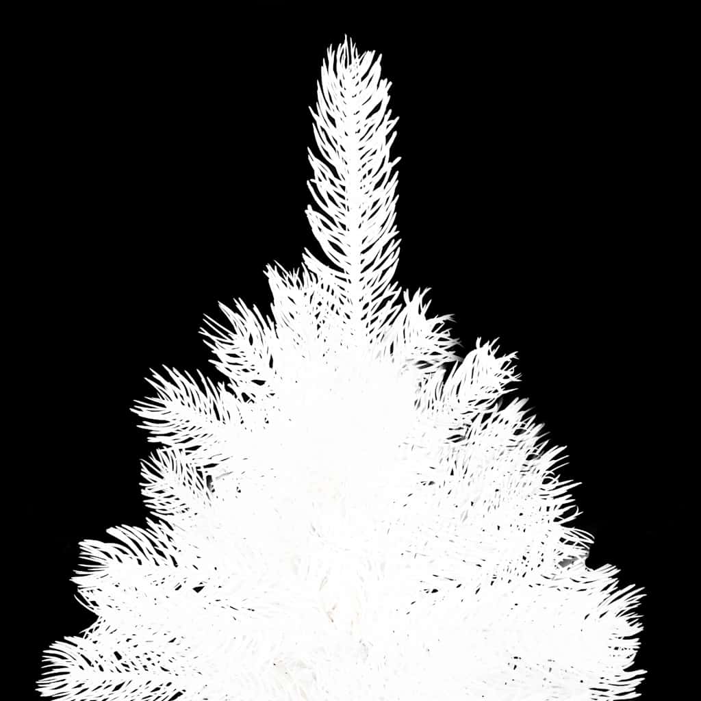 Vidaxl kunstkerstboom met verlichting en kerstballen 120 cm wit